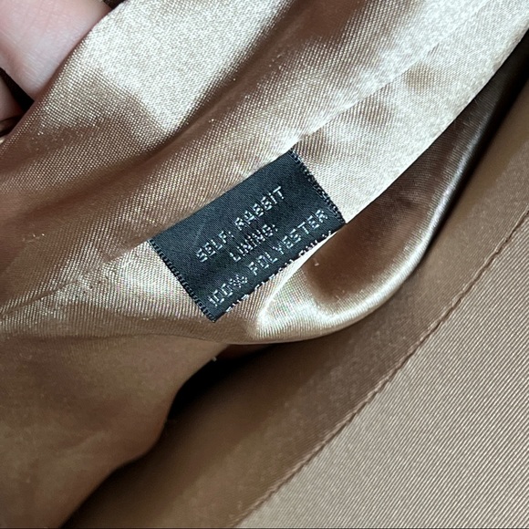 ADRIENNE LANDAU 100% Rabbit Fur Vest In Natural Brown L like new - Picture 6 of 16